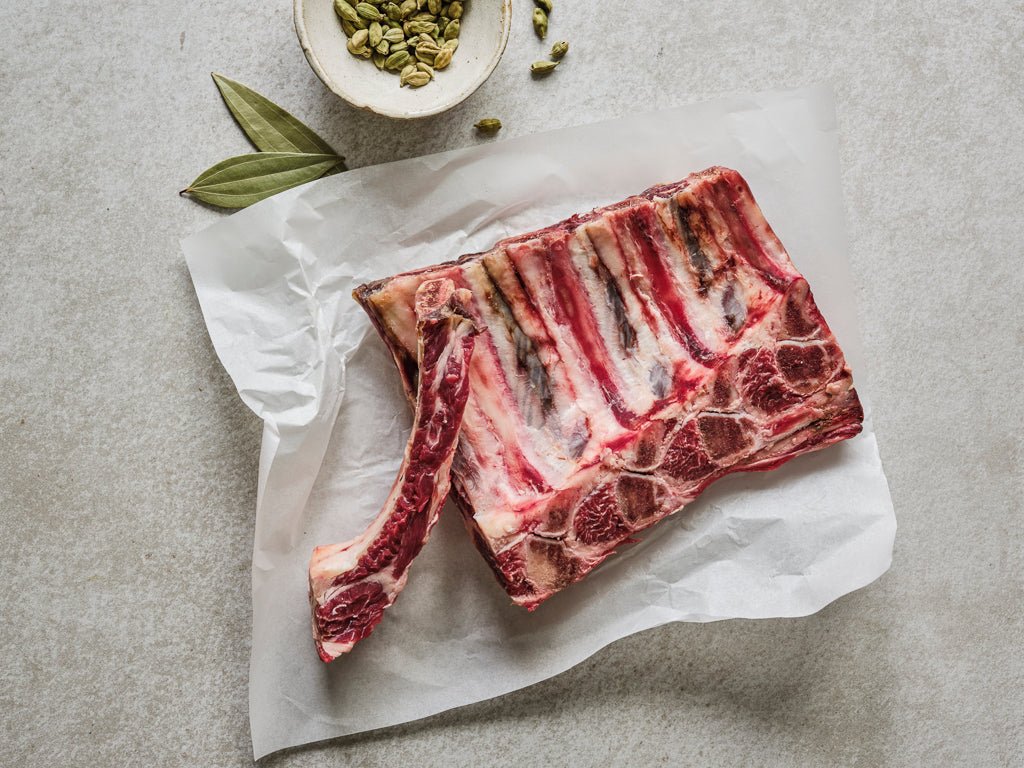 beef back ribs (raw cut)