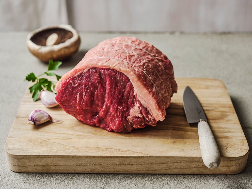 sirloin mini roast bone and rolled (raw cut)