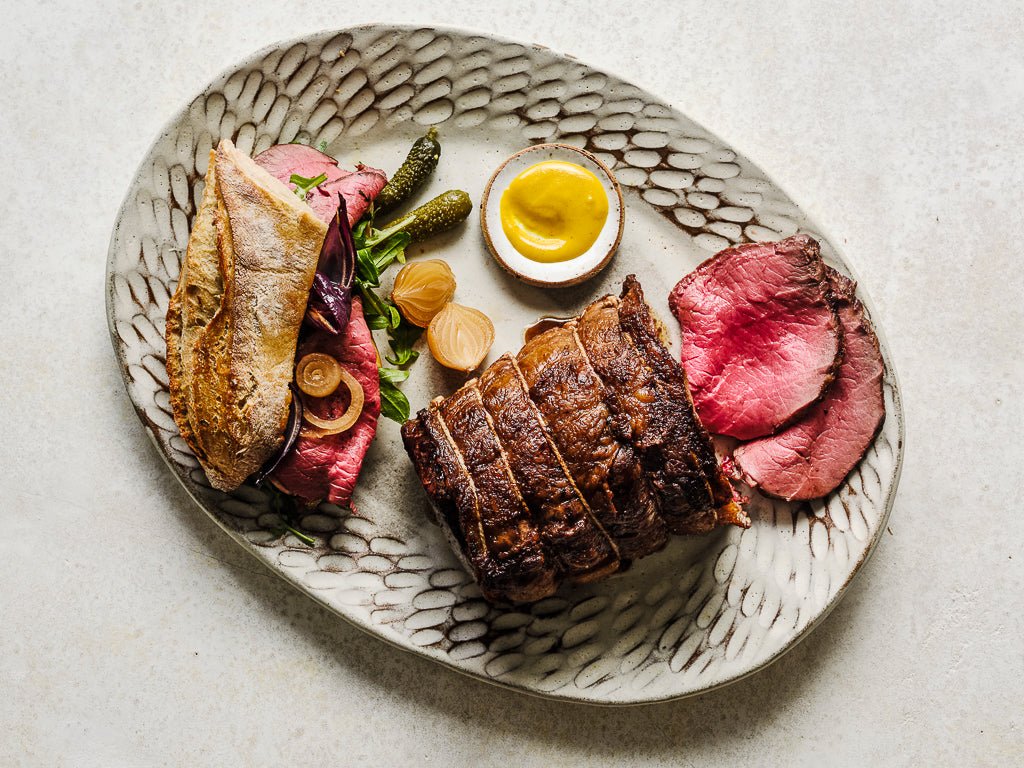 topside roast oven roasted (cooked dish)