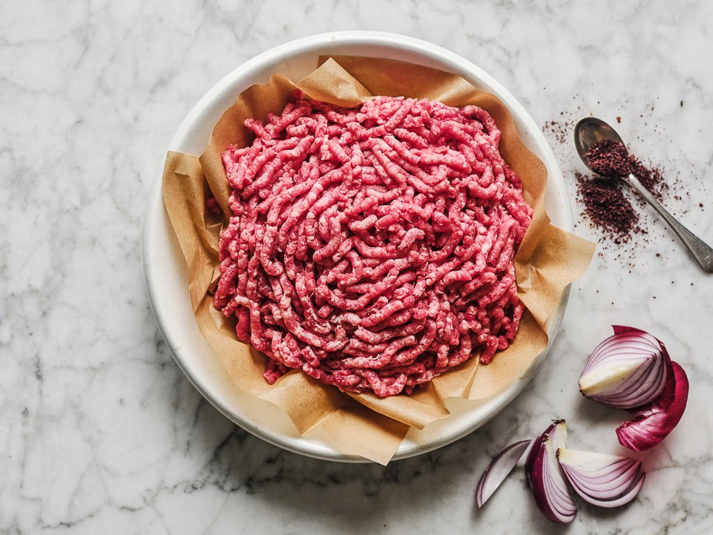 beef mince 10% fat (raw product)