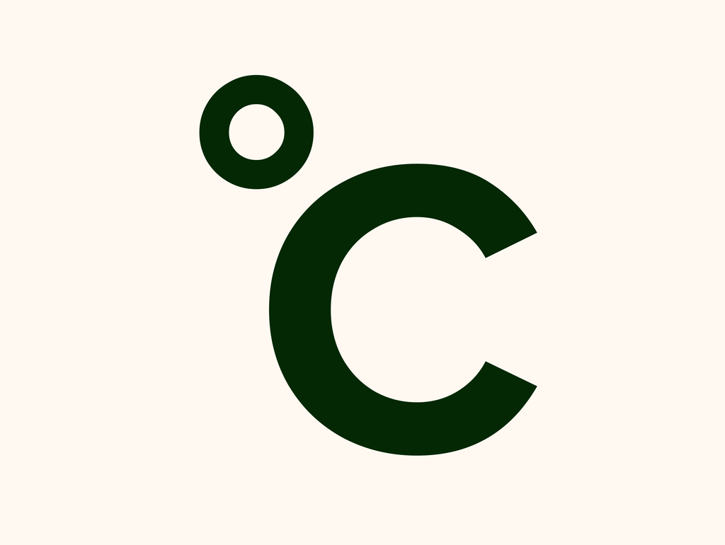 Celcius symbol (vector art image)