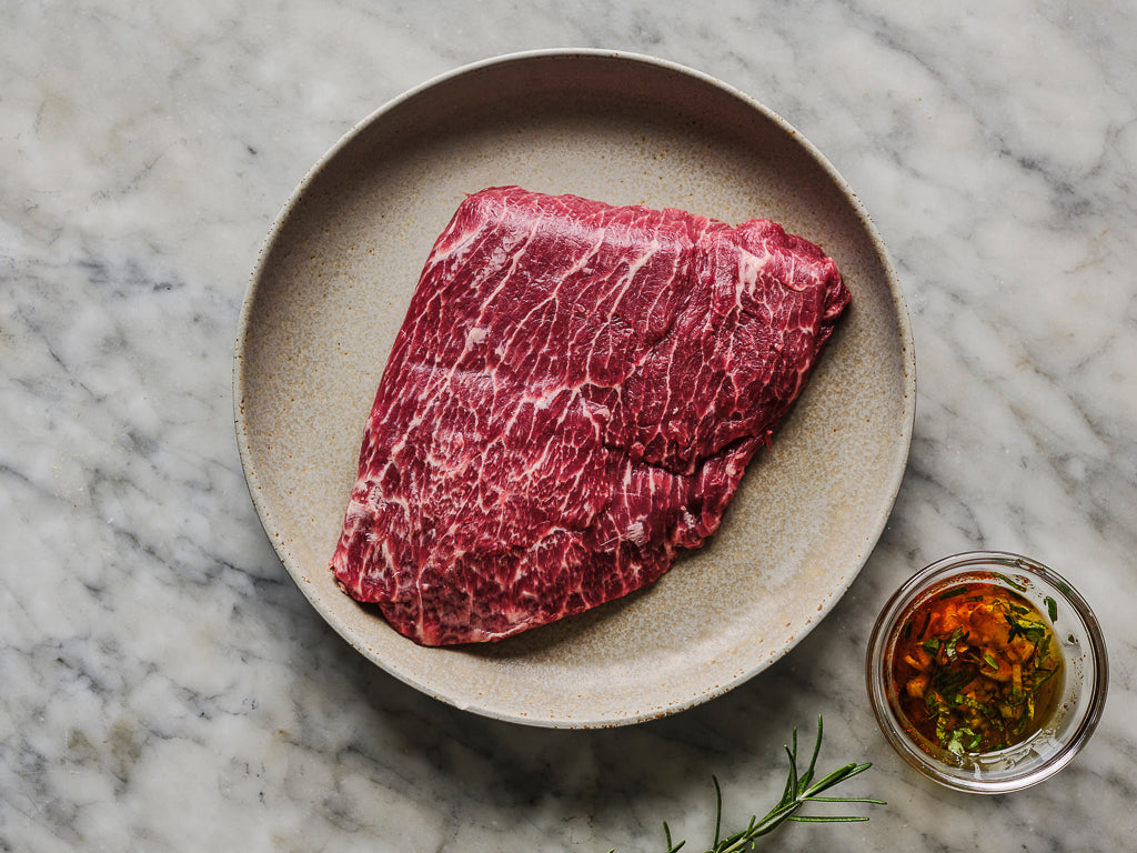 flatiron steak (raw cut)