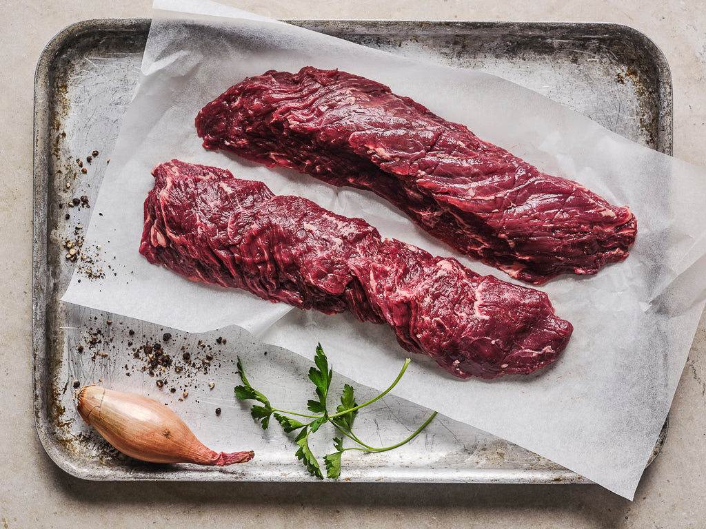 hanger steak (raw cut)