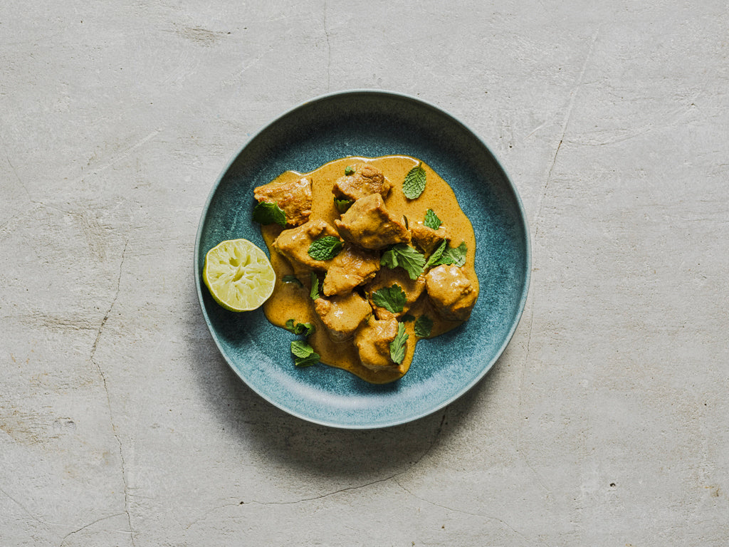 pork shoulder diced (cooked dish)